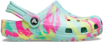 206838-4PE CROCS MARBLED TODD