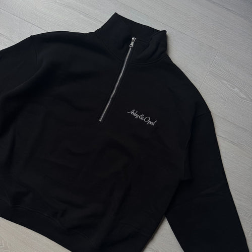 ARBY N OPAL 1/4 ZIP BLACK