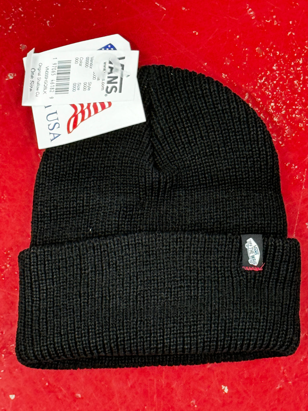 000HSQBLK.BLK VANS SHALLOW BEANIE