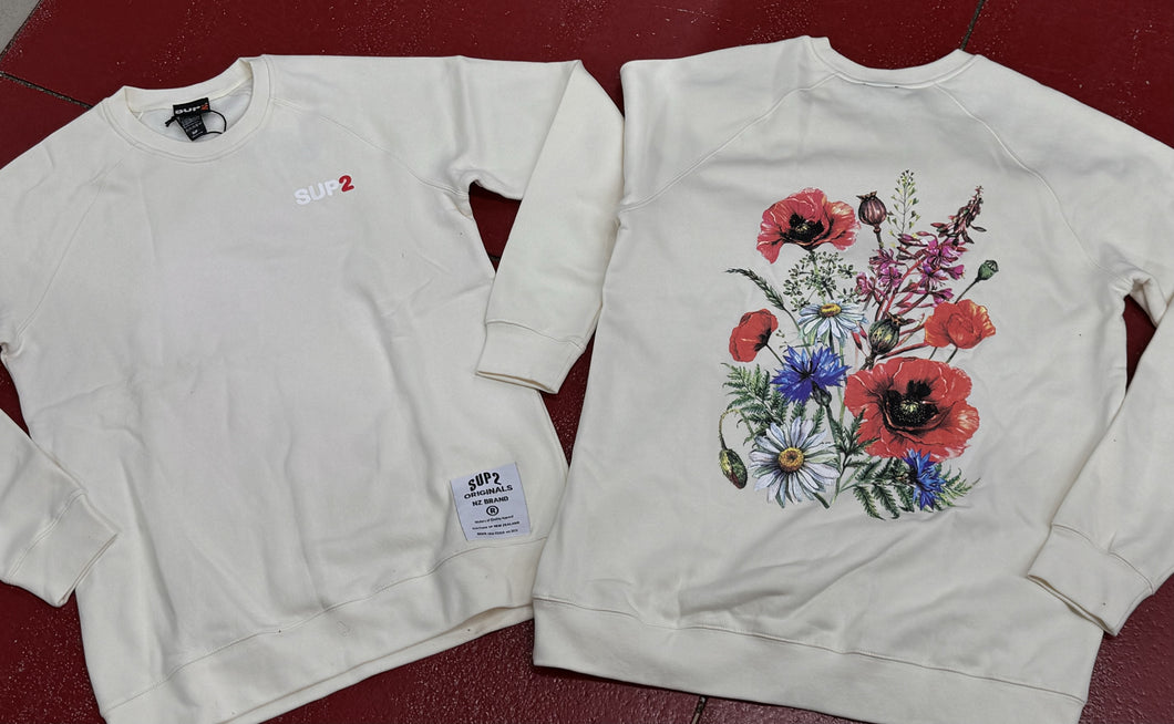 SUP2 CREAM CREW FLOWERS