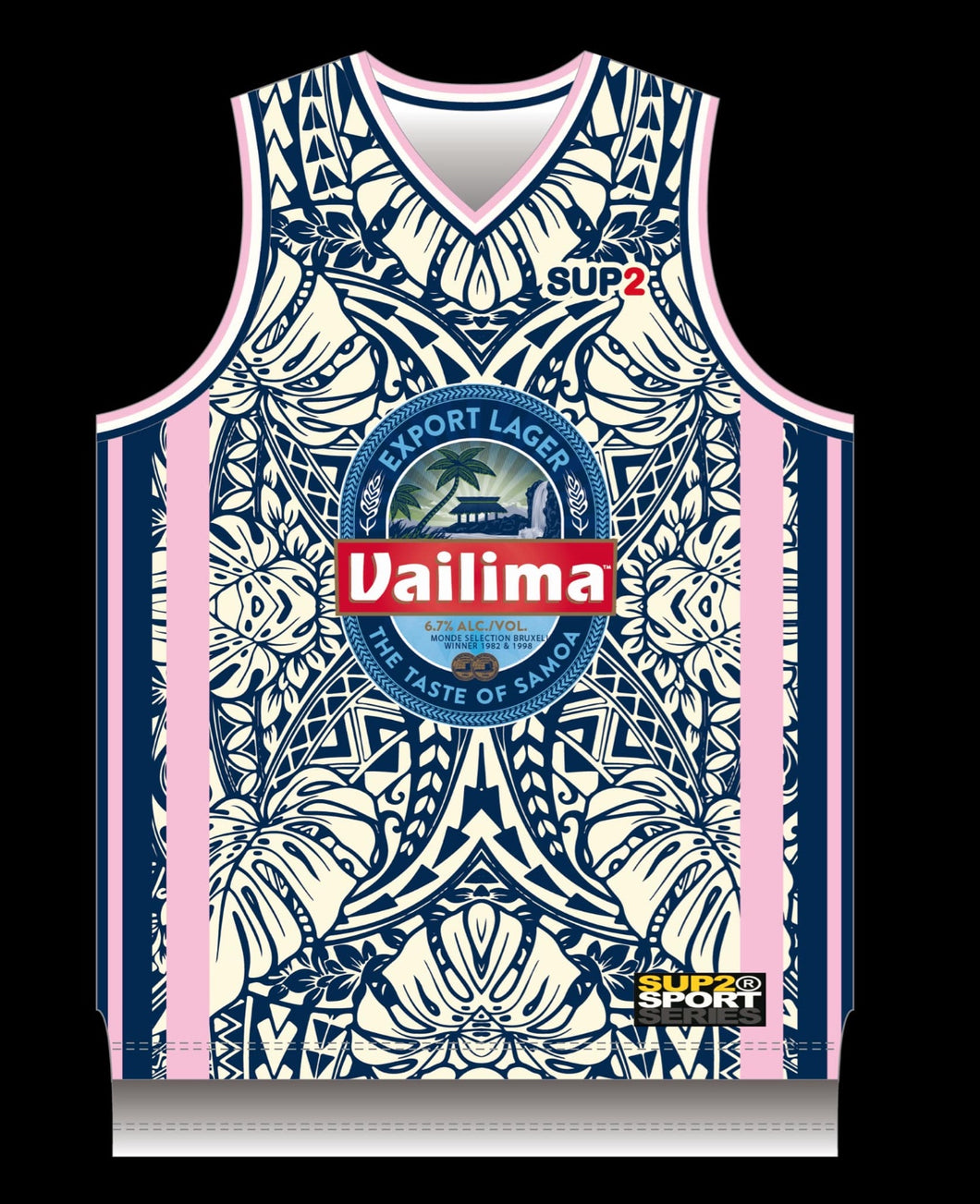 SUP2 VAILIMA TAPA PINKY SINGLET