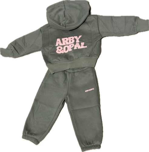 ARBY N OPAL K STAPLE SET ARMY/PINK