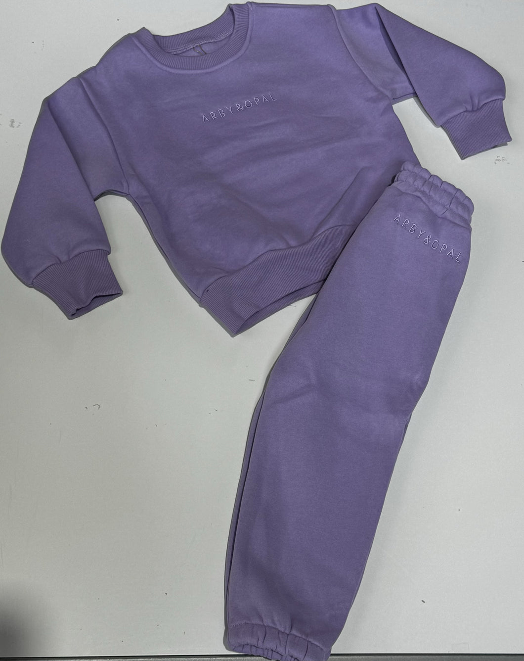 ARBY  N OPAL CREW TODDLER SET LILAC