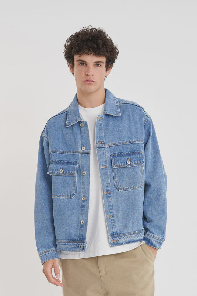 MJA51S4302 HUFFER DENIM JACKET – Lifestyle Sports NZ