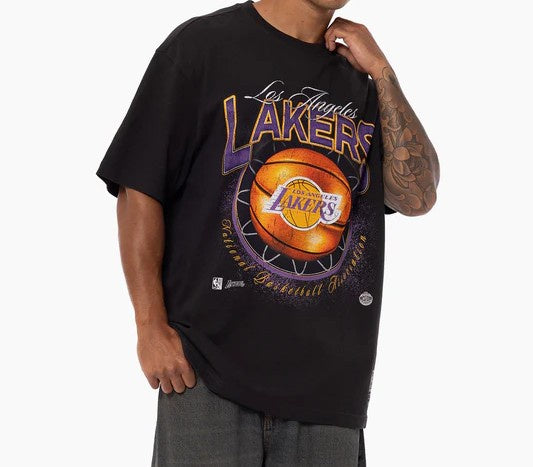 MNLL3241Y MNN LAKERS NET TEE K