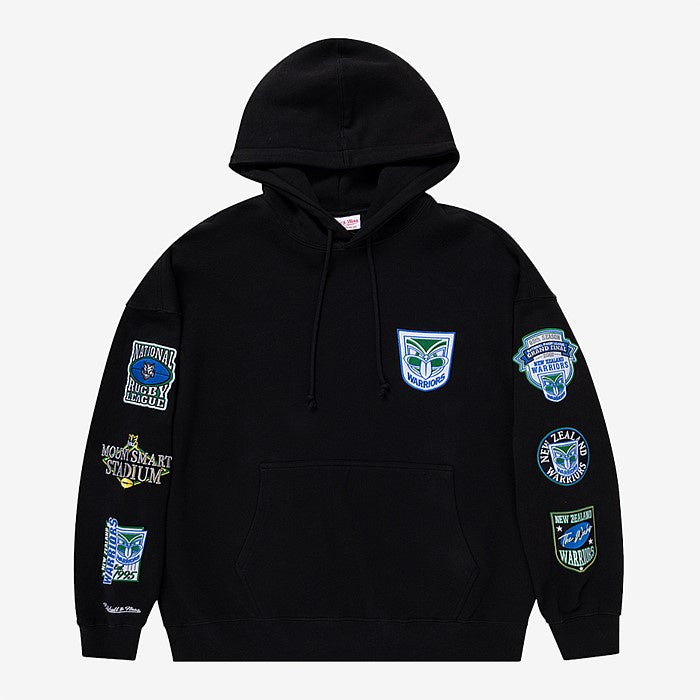 MNZW2722 MITCHLL N NESS PATCH HOOD WAR