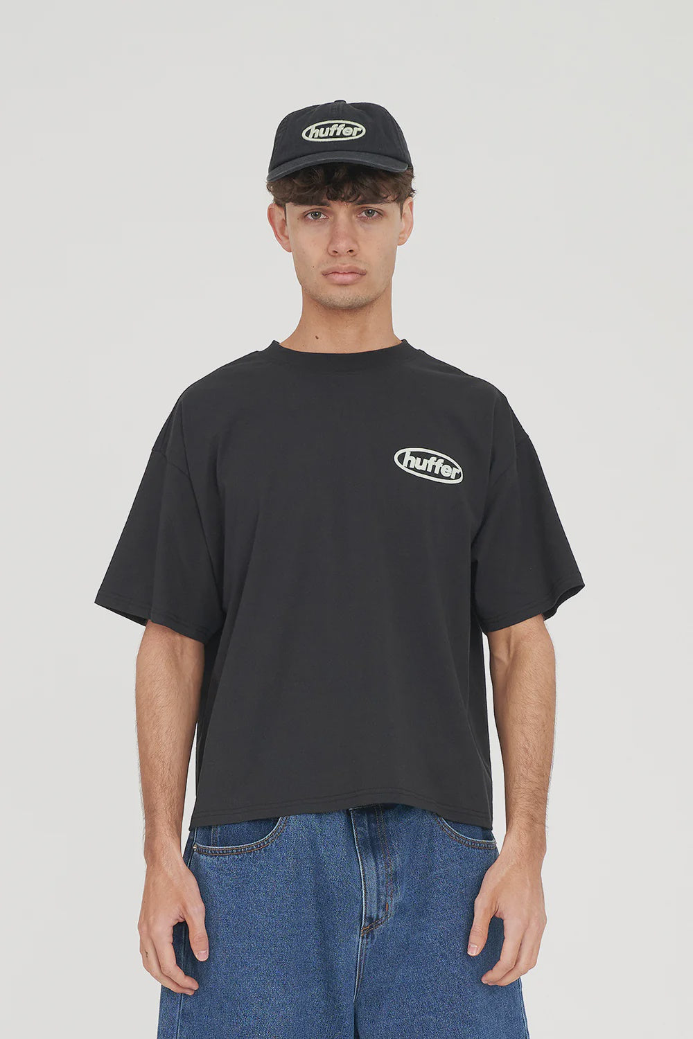 MTE54S5503 HUFFER BLOCK CROP TEE