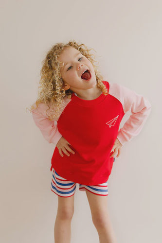 PFS11701 POP FACTORY RAGLAN CREW
