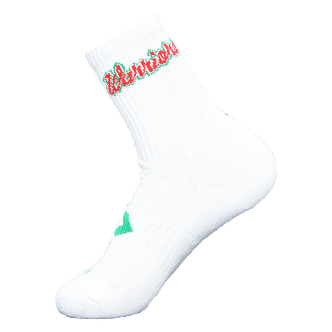NWSO25X20 2025 WARRIORS SOCKS CREW WHT