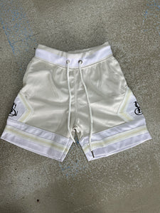LS BASKETBALL SHORTS CREAM KIDS