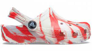 207464-1AZ CROCS MARBLED WHT/FLAME KIDS