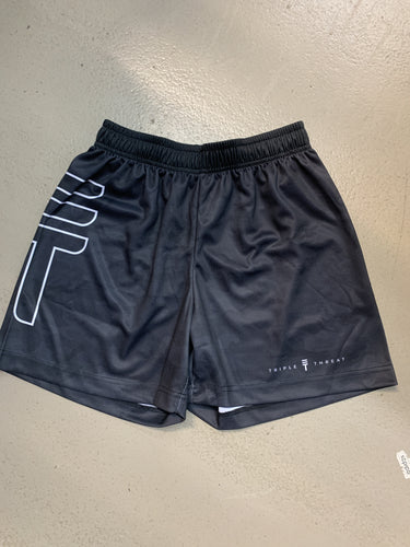 Triple Threat Logo Basketball Short Black – RYOS NZ