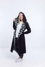 SALE HL31404 REV COAT BLK/HEARTS
