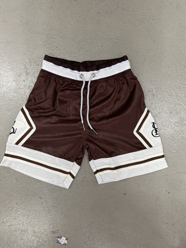 LS BASKETBALL SHORTS KIDS CHOC