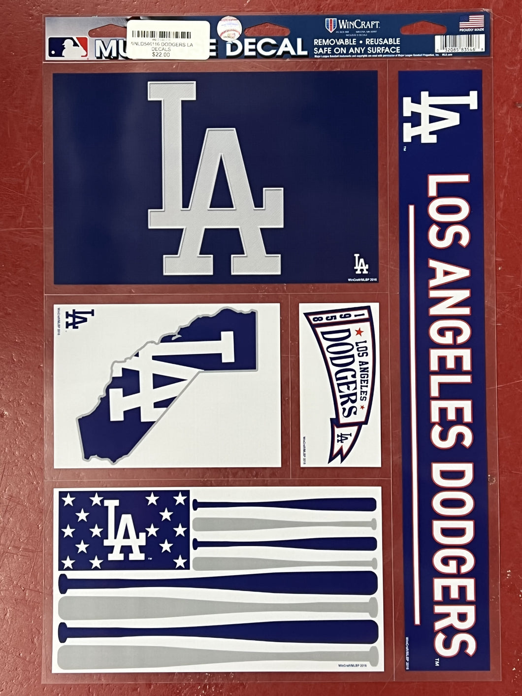 WNLD546116 DODGERS LA DECALS