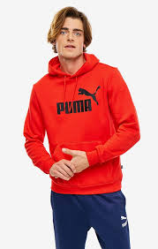 PUMA ESS HOOD RED 851743051
