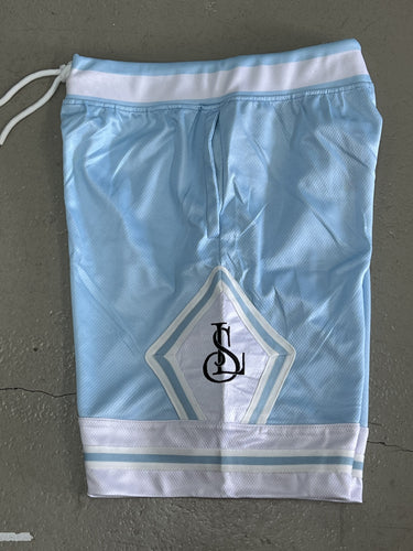 LS BBALL SHORT BABY BLUE
