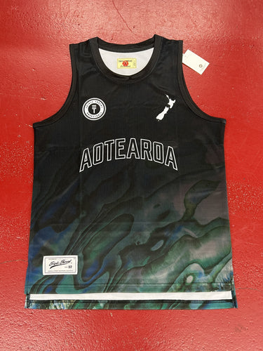 TT NZ SINGLET BLK