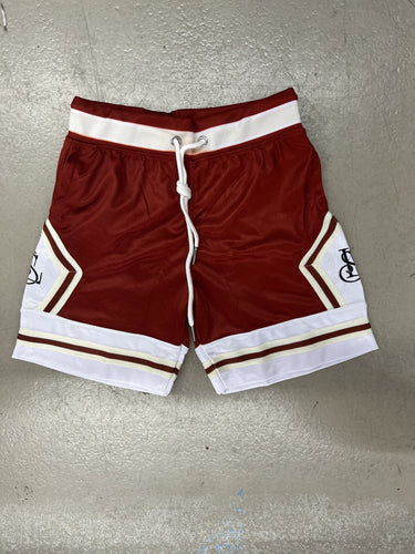LS BASKETBALL SHORTS KIDS COPPER