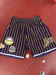 MNLL5013 HOMETOWN MESH SHORTS LAKERS