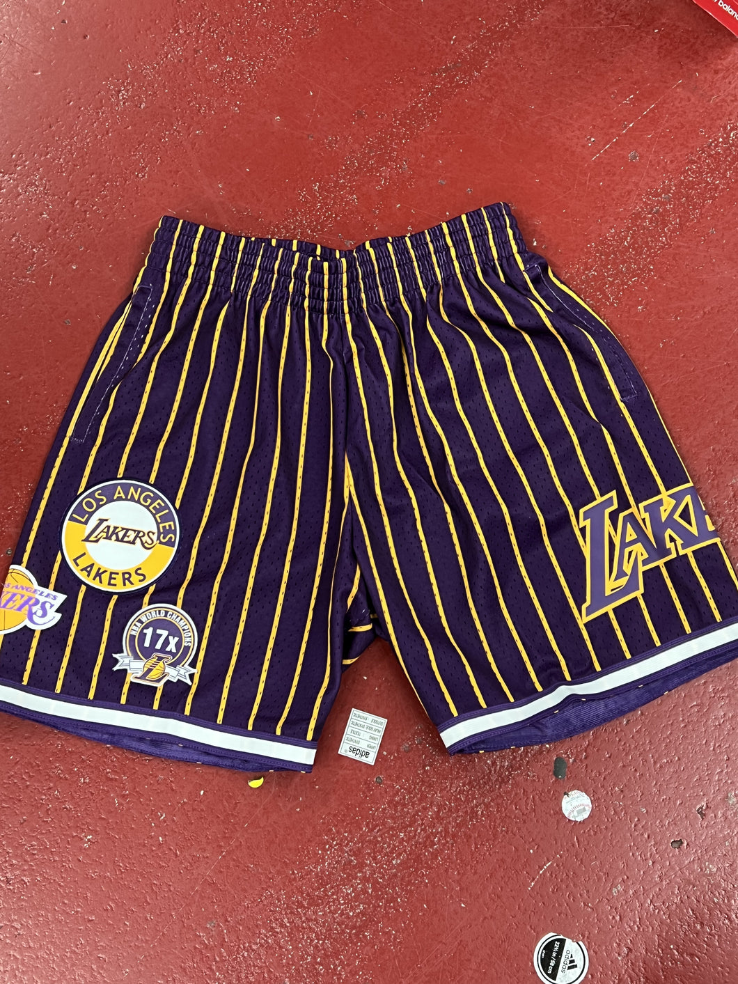 MNLL5013 HOMETOWN MESH SHORTS LAKERS