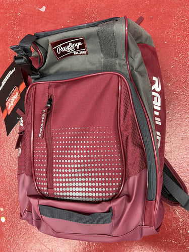 RAWLINGS R500 BACKPACK BURGUNDY
