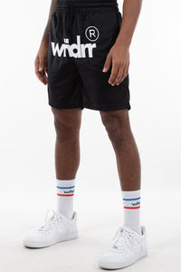 WNDRR COURTSIDE MESH SHORTS BLK JK017B