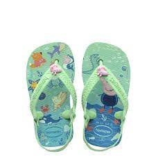 HAVAIANAS PEPPA PIG GREEN INFANTS