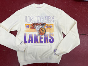 MNLL1751 STRIPE LAKERS CREW W