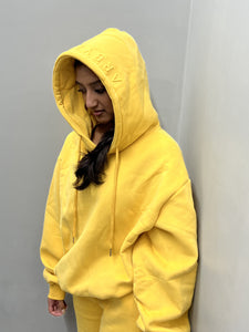 ARBY N OPAL EMBOSSED YELLOW HOOD