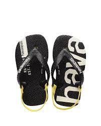 HAVAIANAS BABY LOGO BLK/YELL KIDS