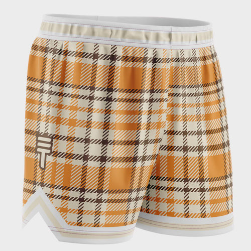 TT KIDS SHORTS TARTAN YELL