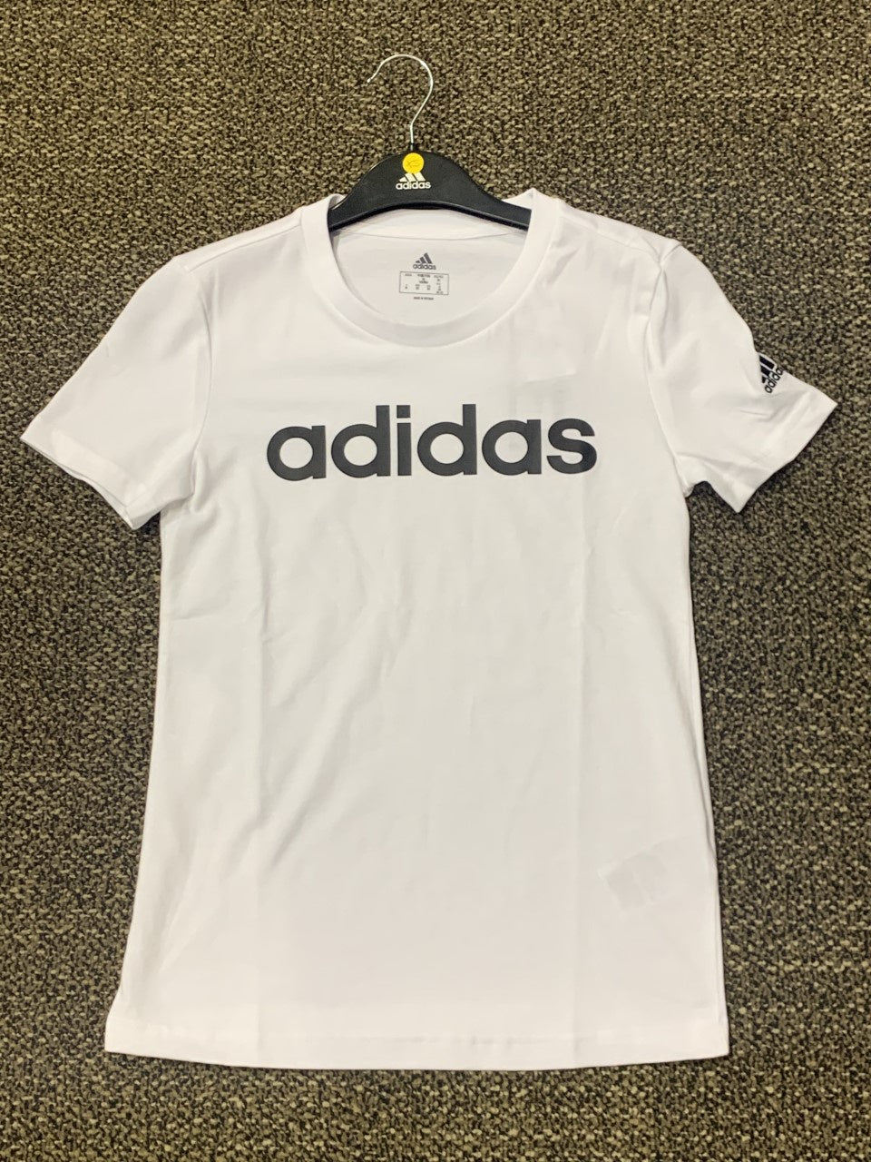 ADIDAS W LIN T VOL GL0768 WHT/BLK – Lifestyle Sports NZ