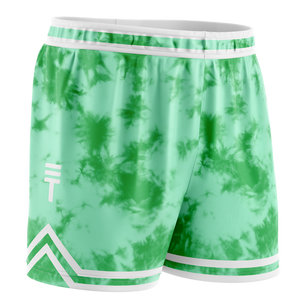 TT TIE DYE SHORTS LIME ADULTS